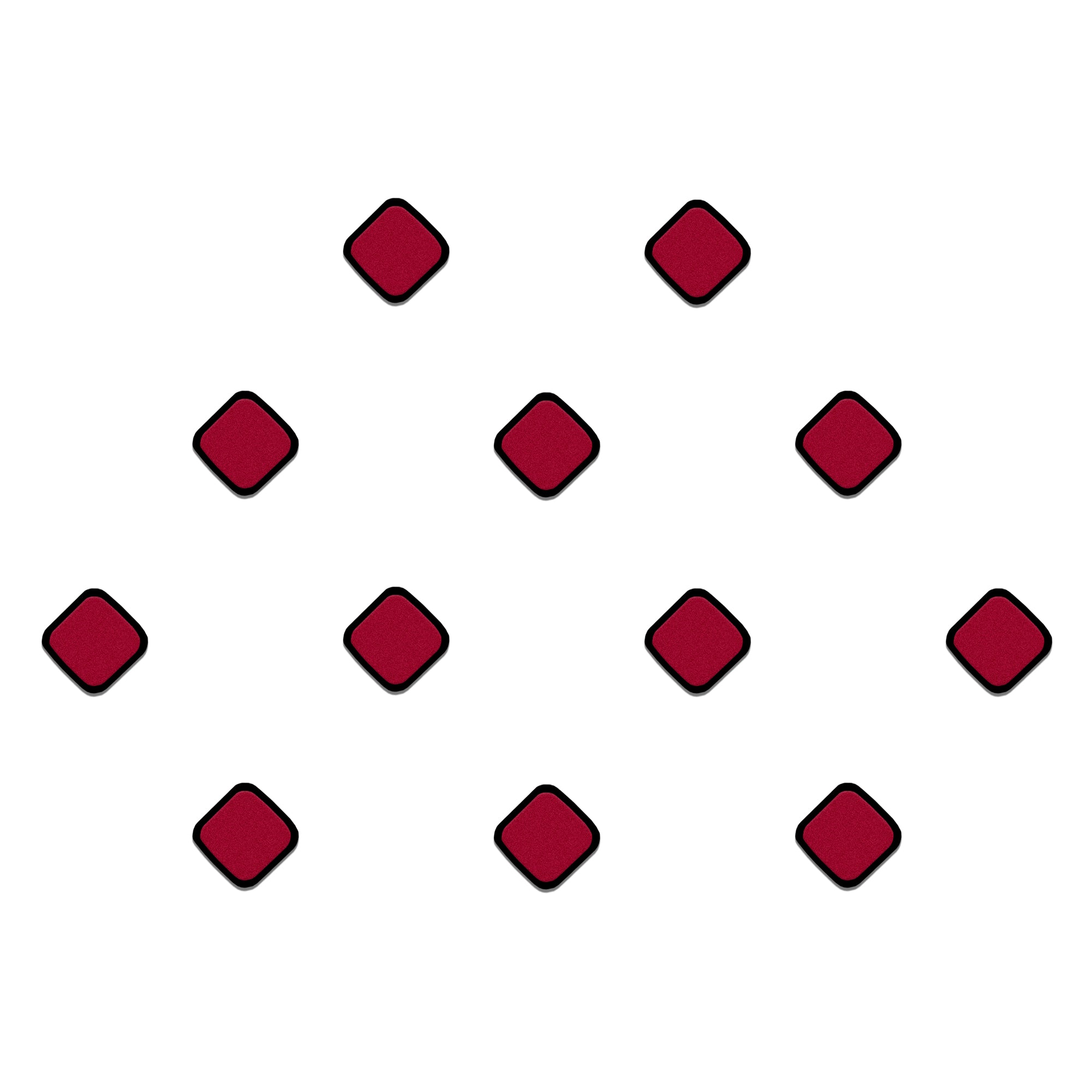 Comet Busters maroon diamond velvet bindis with black border for women and girls.