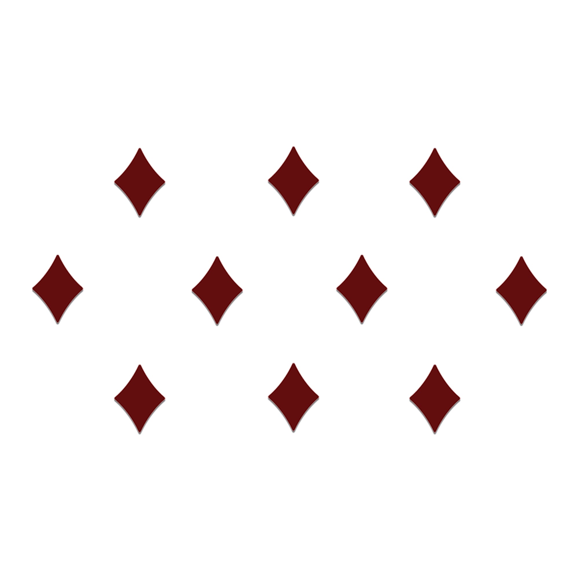 Comet Busters Maroon Diamond Shape Velvet Bindi Set for Women & Girls