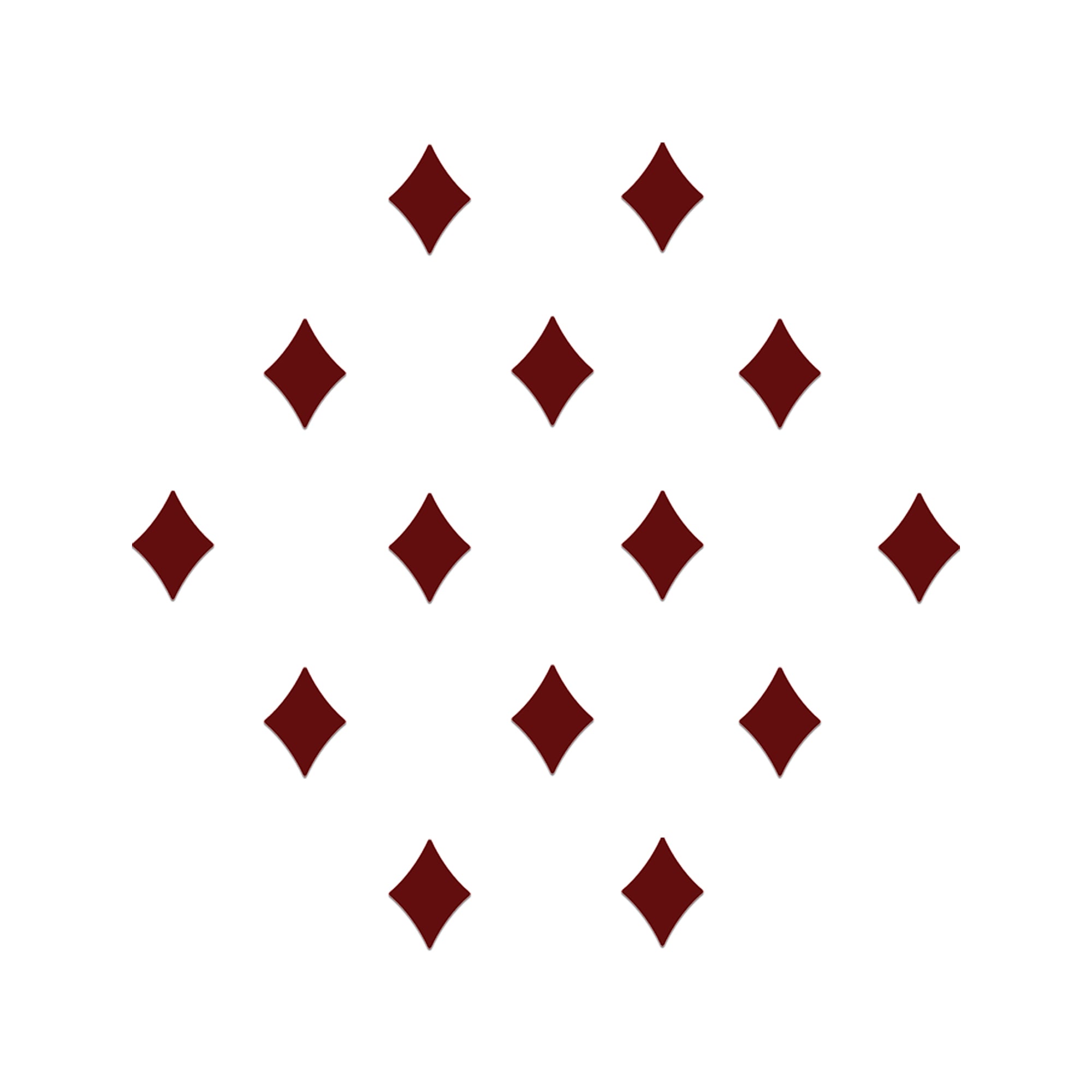 Comet Busters Maroon Diamond Shape Velvet Bindi Pack for Women & Girls