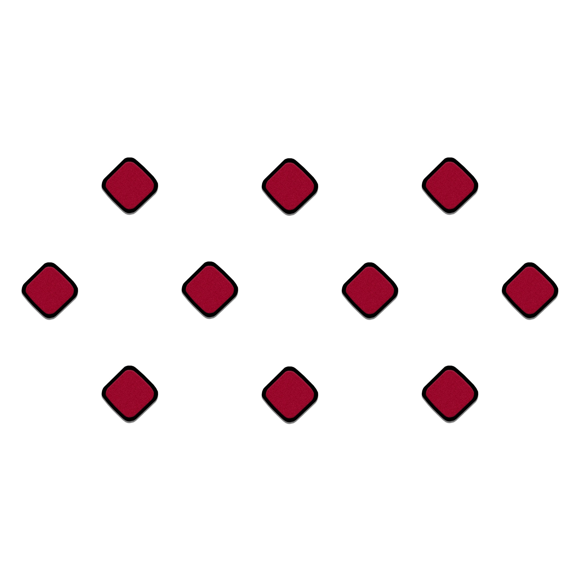 Comet Busters maroon diamond velvet bindis with black border for women and girls.