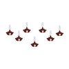 Comet Busters® Maroon Floral, Lotus – Velvet, Diamond – Handcrafted, Reusable & Skin-Friendly Bindis for Party Wear (6mm) – Forehead Bindi Stickers for Women & Girls – BIN2271