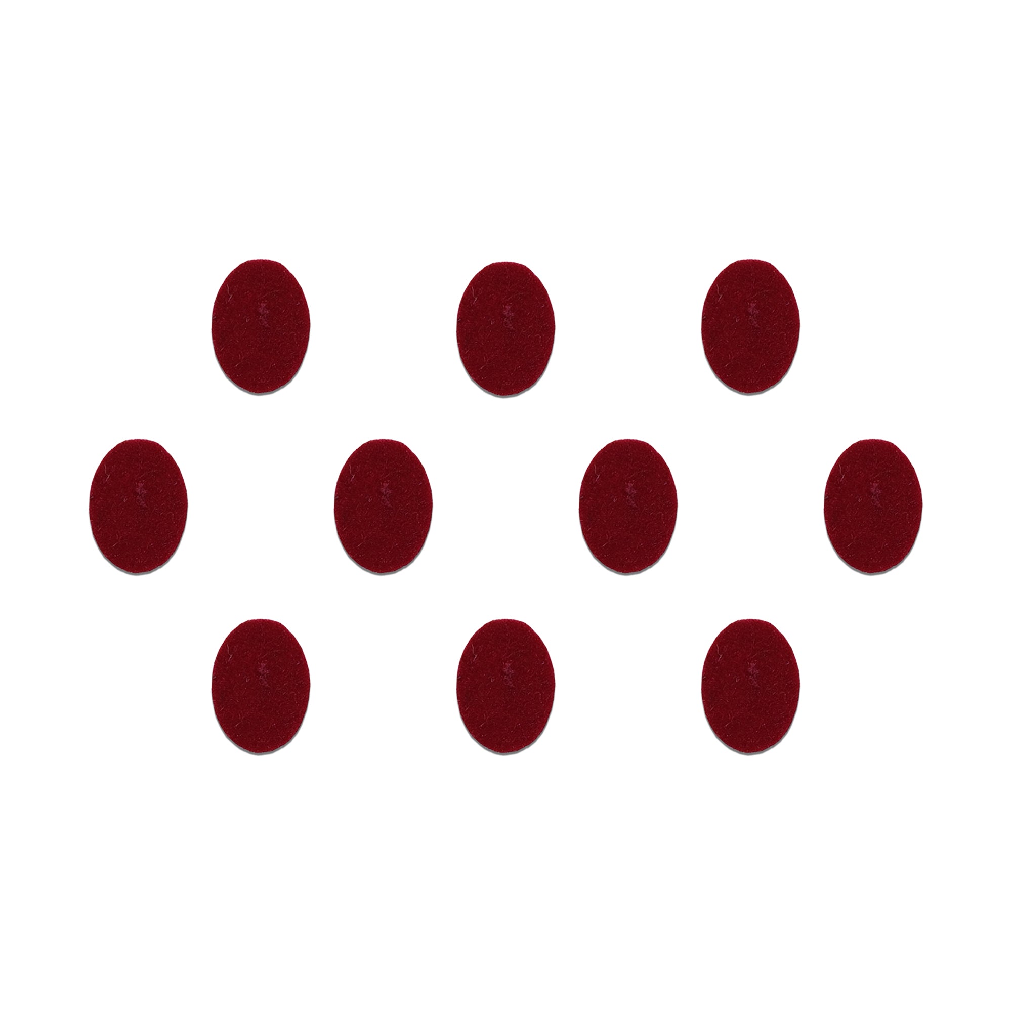 Comet Busters® Maroon Oval – Velvet – Handcrafted, Reusable & Skin-Friendly Bindis for Casual Wear (10mm) – Forehead Bindi Stickers for Women & Girls –