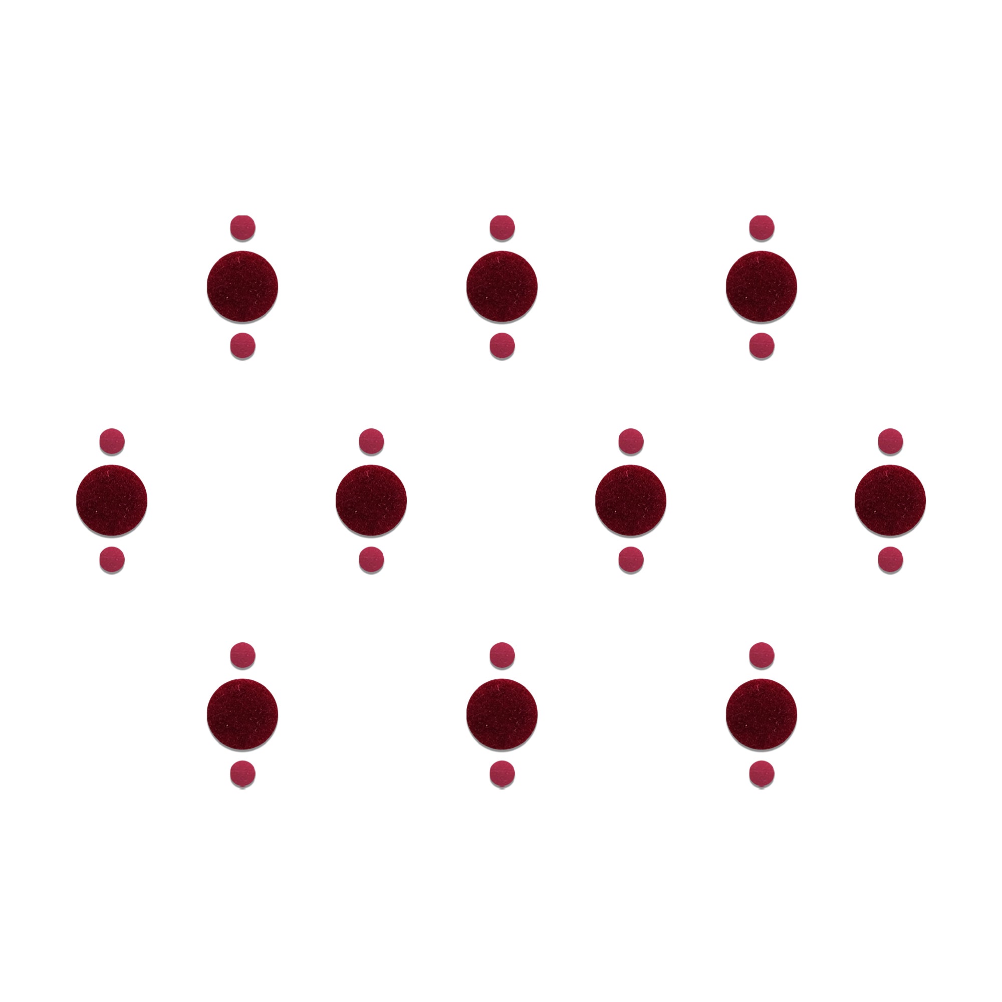 Comet Busters Maroon Triple Dot Bindi for women