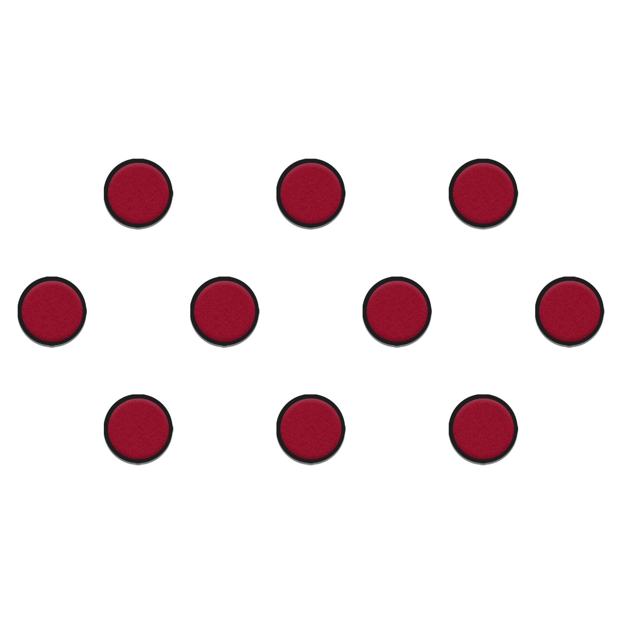 Comet Busters maroon round velvet bindis for women and girls.