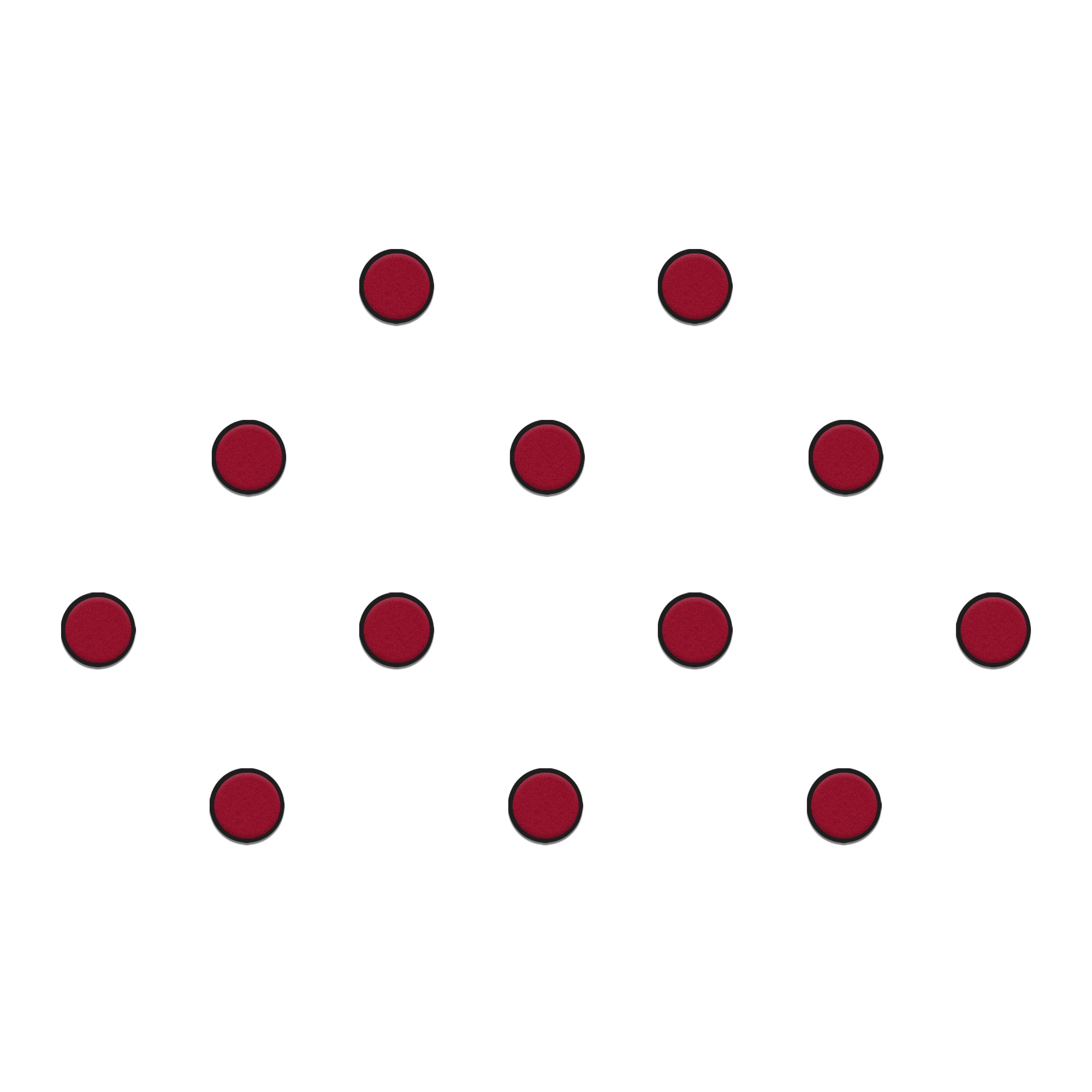 Comet Busters maroon round velvet bindis with black border for women and girls.