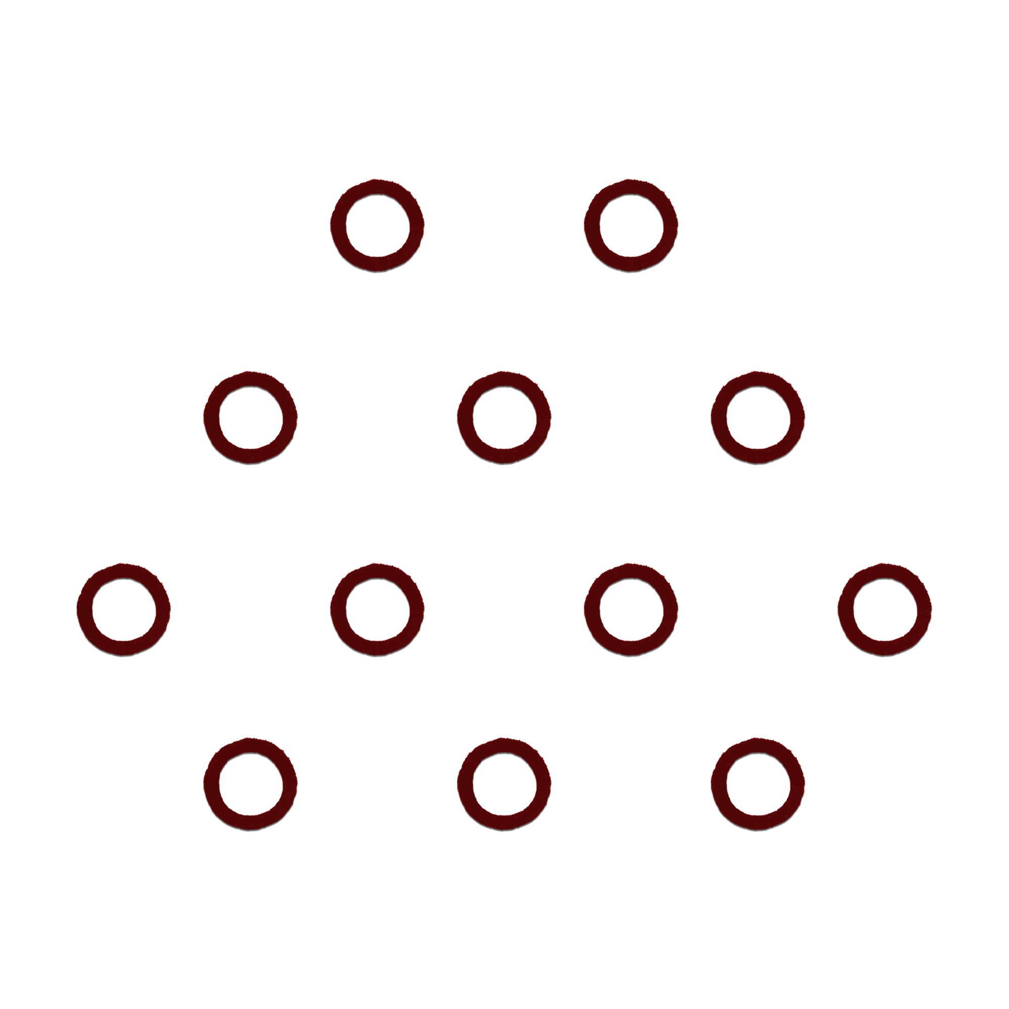 Traditional Maroon Hollow Bindis for Daily wear

