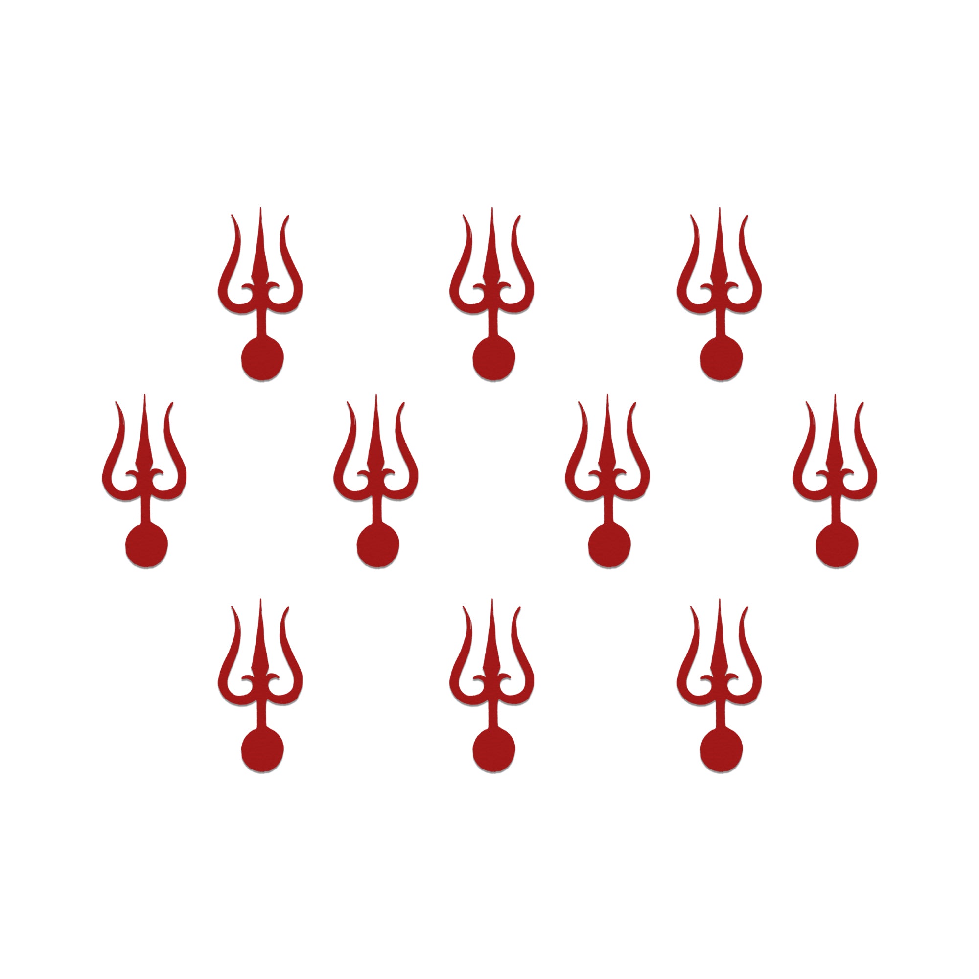 Spiritual Trishul Symbol Bindis for Daily wear