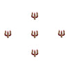 Comet Busters® Maroon Spiritual – Diamond, Velvet – Handcrafted, Reusable & Skin-Friendly Bindis for Spiritual Wear (7mm) – Forehead Bindi Stickers for Women & Girls – BIN1141