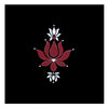 Comet Busters® Bengali Hand Kolka Stickers – Traditional Maroon & White Bridal Bindi Hand Stickers(1 Piece)(KOLKA011)