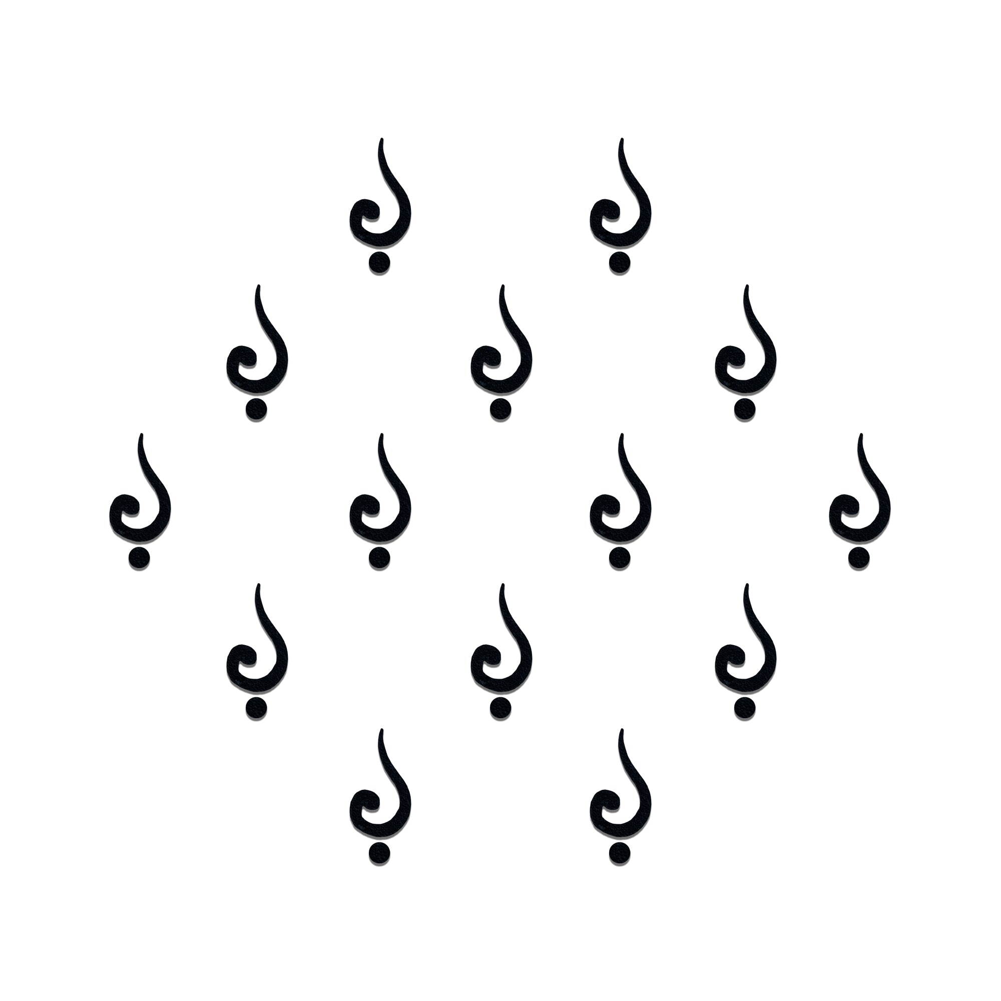 Comet Busters Curved swirl designer bindis for women and girls