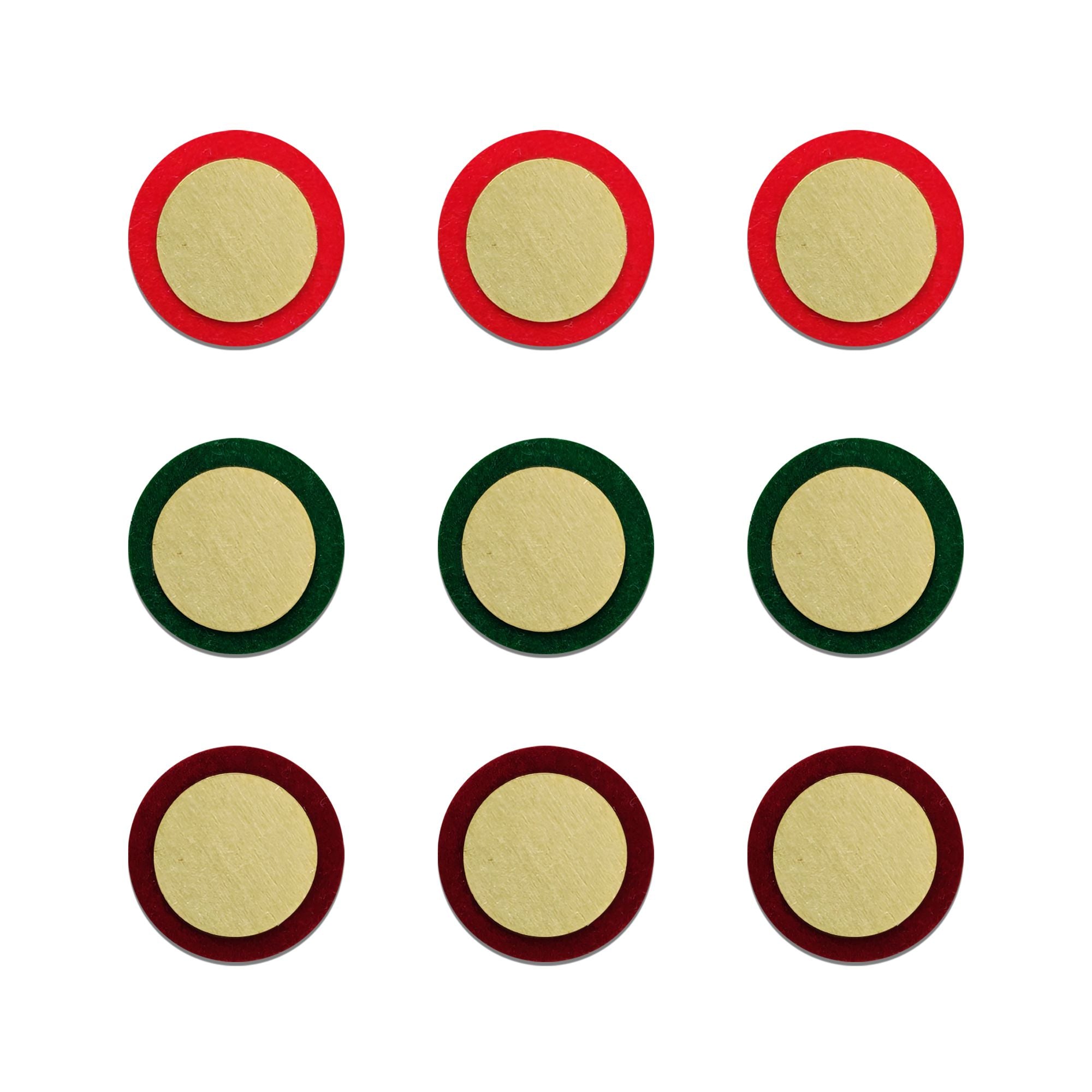 Indira by Comet Busters® Classic Gold Disc Designer Bindi Collection | Premium Metallic Velvet Bindis for Women & Girls