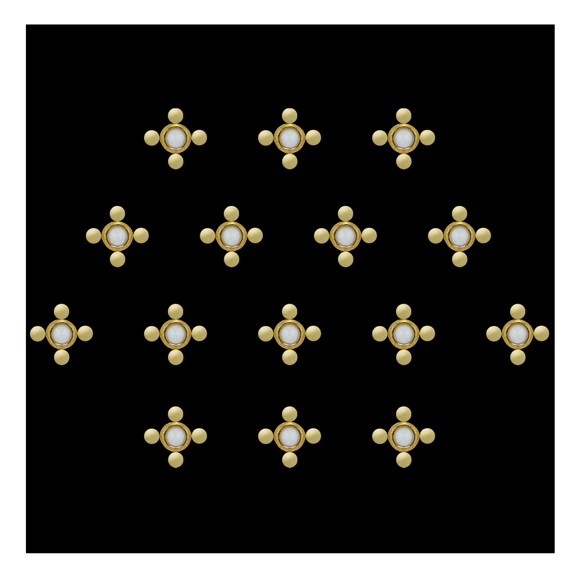 Gold Kundan Hand Accessory Mehendi Bindi