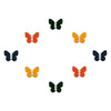 Comet Busters® Orange, Yellow, Black, Multicolor Butterfly – Velvet, Diamond – Handcrafted, Reusable & Skin-Friendly Bindis for Party Wear (8mm) – Forehead Bindi Stickers for Women & Girls – BIN1624