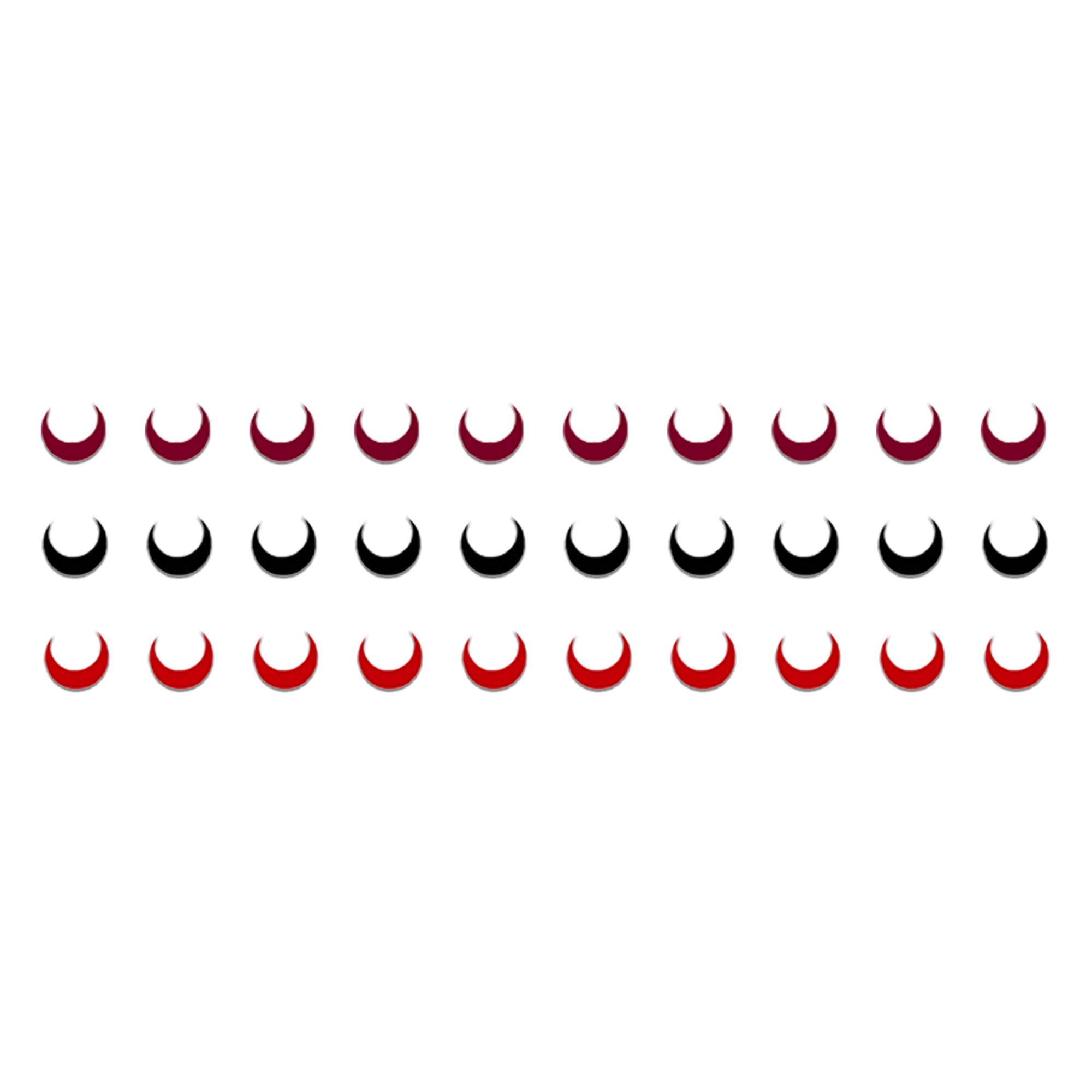 Comet Busters Multicolor Crescent Moon Velvet Bindi featuring elegant crescent moon-shaped bindis in red, maroon, and black shades. These self-adhesive velvet bindis are lightweight, comfortable, and ideal for women and girls. Perfect for festive celebrations, traditional wear, Navratri, Durga Puja, cultural events, temple visits, dance performances, and everyday ethnic styling.