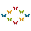 Comet Busters® Red, Green, Yellow, Blue, Multicolor Butterfly – Velvet, Diamond – Handcrafted, Reusable & Skin-Friendly Bindis for Party Wear (8mm) – Forehead Bindi Stickers for Women & Girls – BIN1616