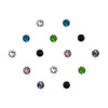 Comet Busters® Multicolor Diamond Dot – Diamond – Handcrafted, Reusable & Skin-Friendly Bindis for Party Wear (5mm) – Forehead Bindi Stickers for Women & Girls – BIN2222