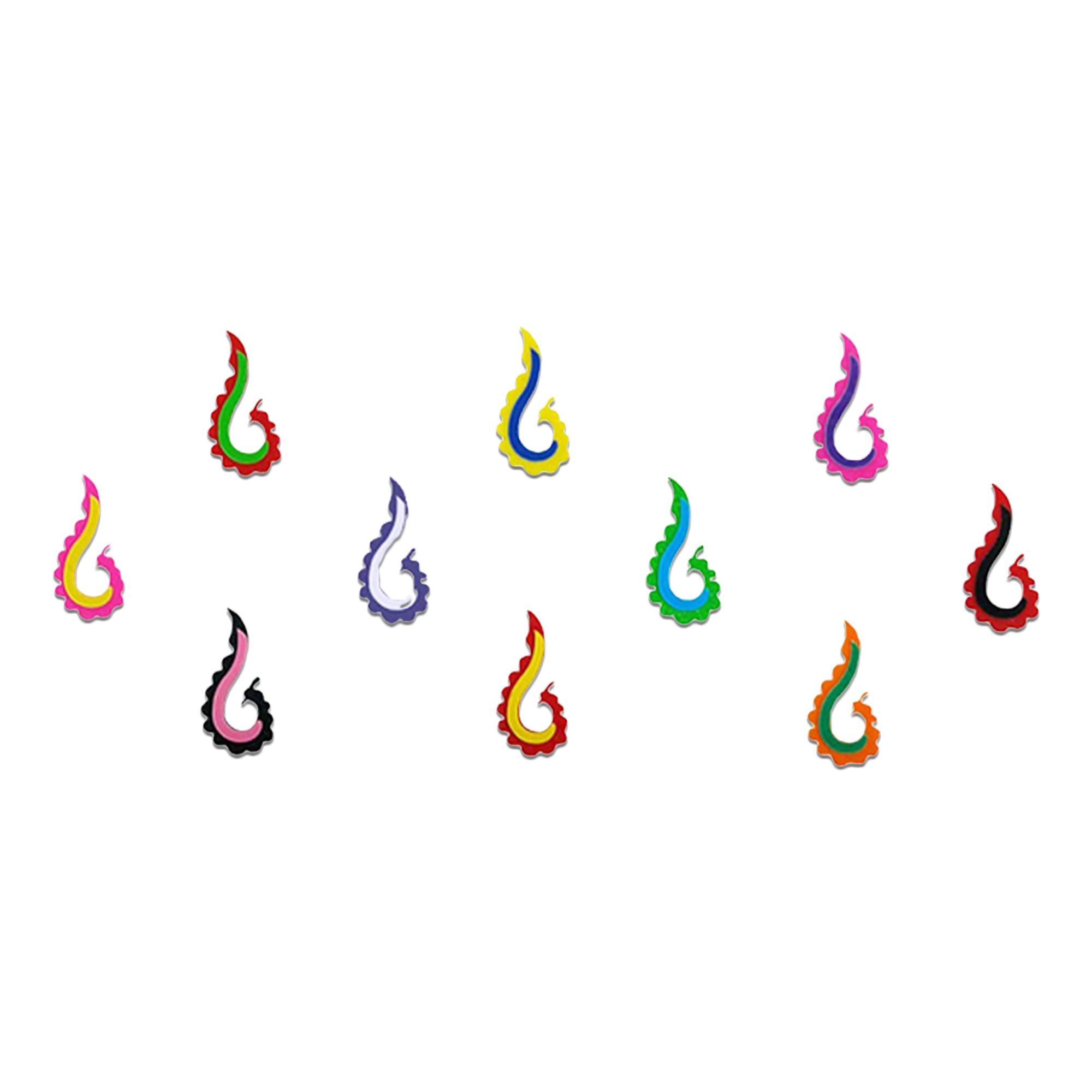 Comet Busters Multicolor Paisley Designer Bindis for Women & Girls