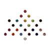 Comet Busters® Multicolor Diamond Dot – Diamond – Handcrafted, Reusable & Skin-Friendly Bindis for Party Wear (3mm) – Forehead Bindi Stickers for Women & Girls – BIN2218