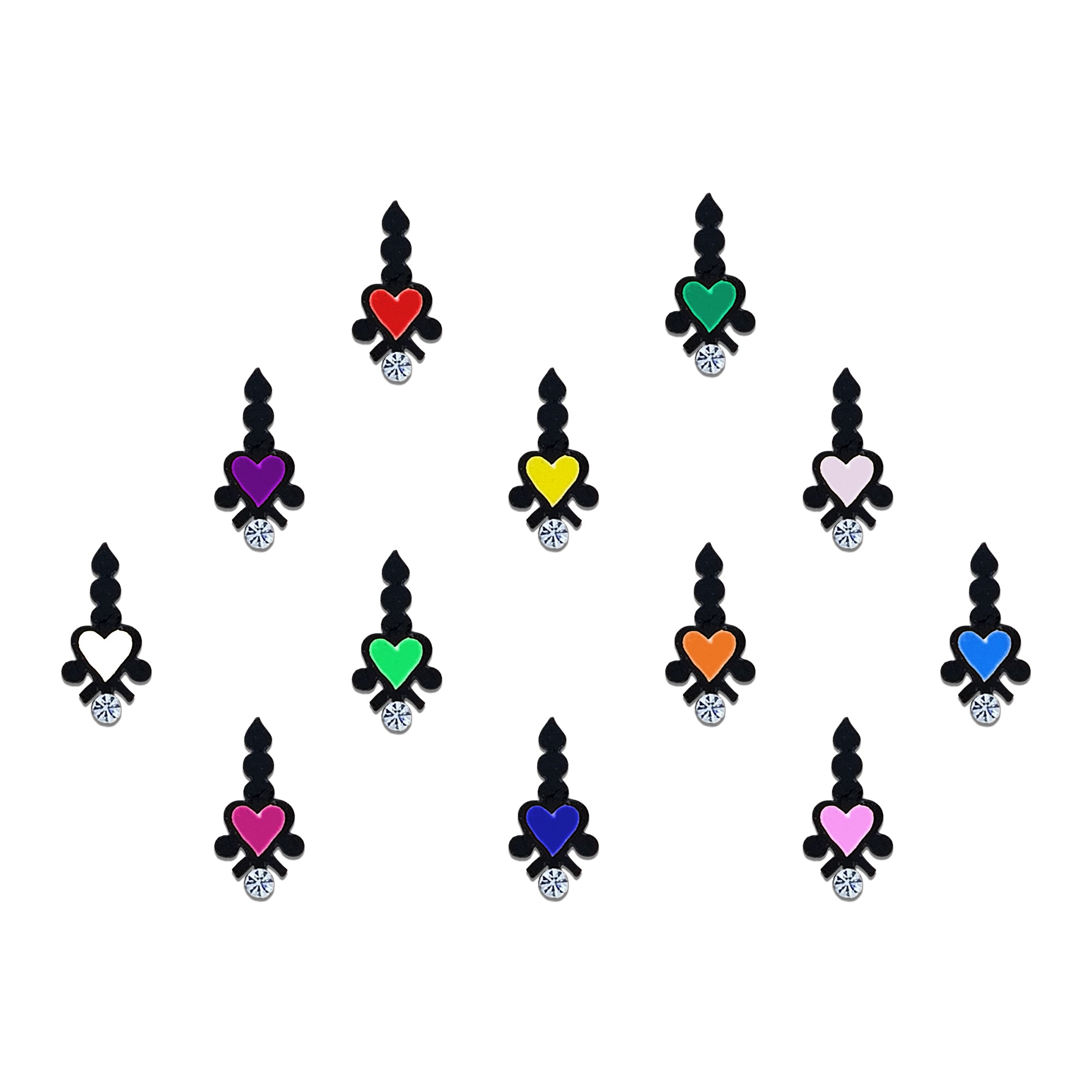 Comet Busters Cute heart forehead bindis