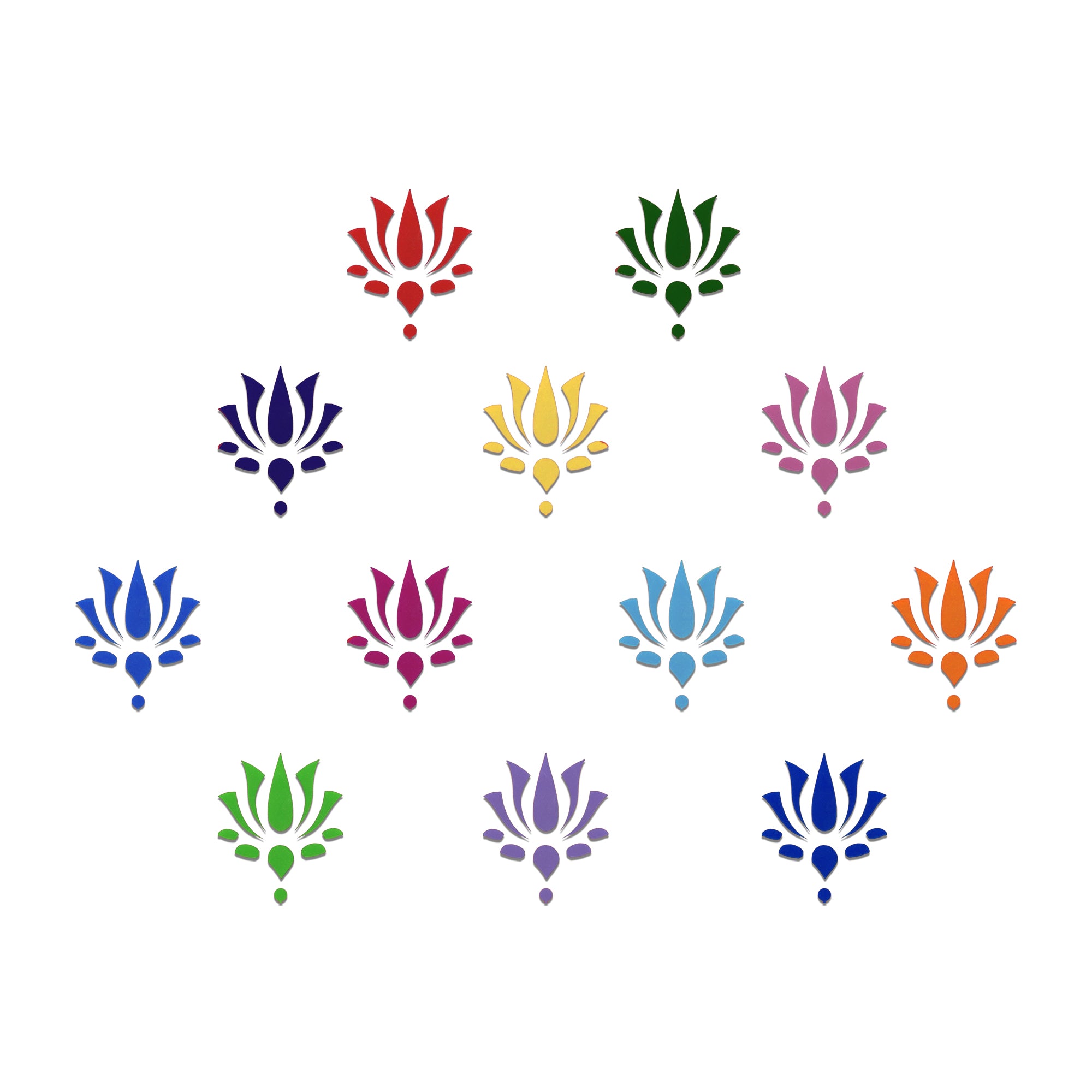 Comet Busters Elegant floral lotus Reusable bindi 
