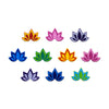 Comet Busters® Multicolor Floral, Lotus – PVC – Handcrafted, Reusable & Skin-Friendly Bindis for Casual Wear (10mm) – Forehead Bindi Stickers for Women & Girls – BIN1957