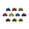 Comet Busters® Multicolor Floral, Lotus – PVC – Handcrafted, Reusable & Skin-Friendly Bindis for Casual Wear (10mm) – Forehead Bindi Stickers for Women & Girls – BIN1958