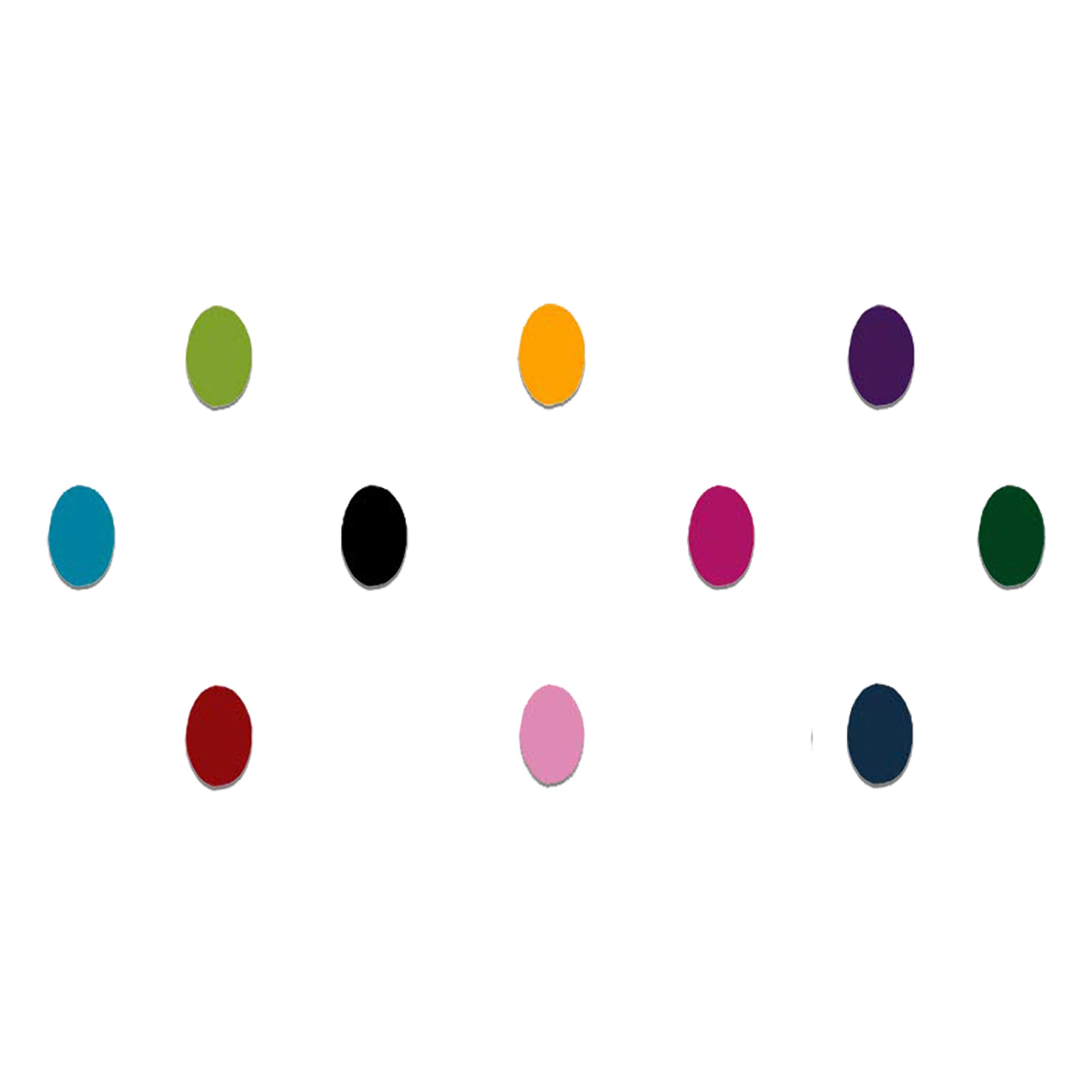 Comet Busters multicolor oval velvet bindis for women and girls.