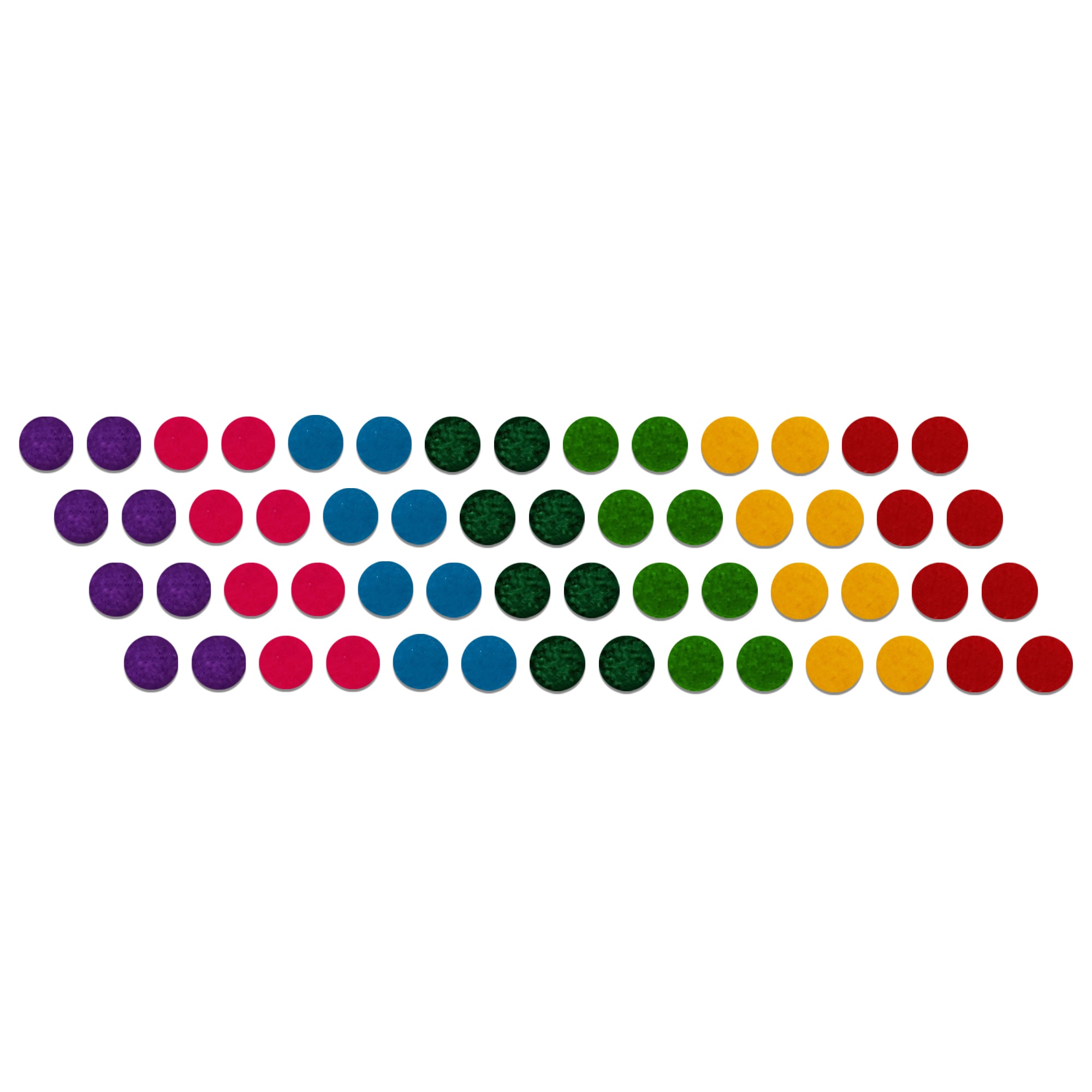 Comet Busters assorted color velvet dot bindis for elegant everyday forehead adornment.