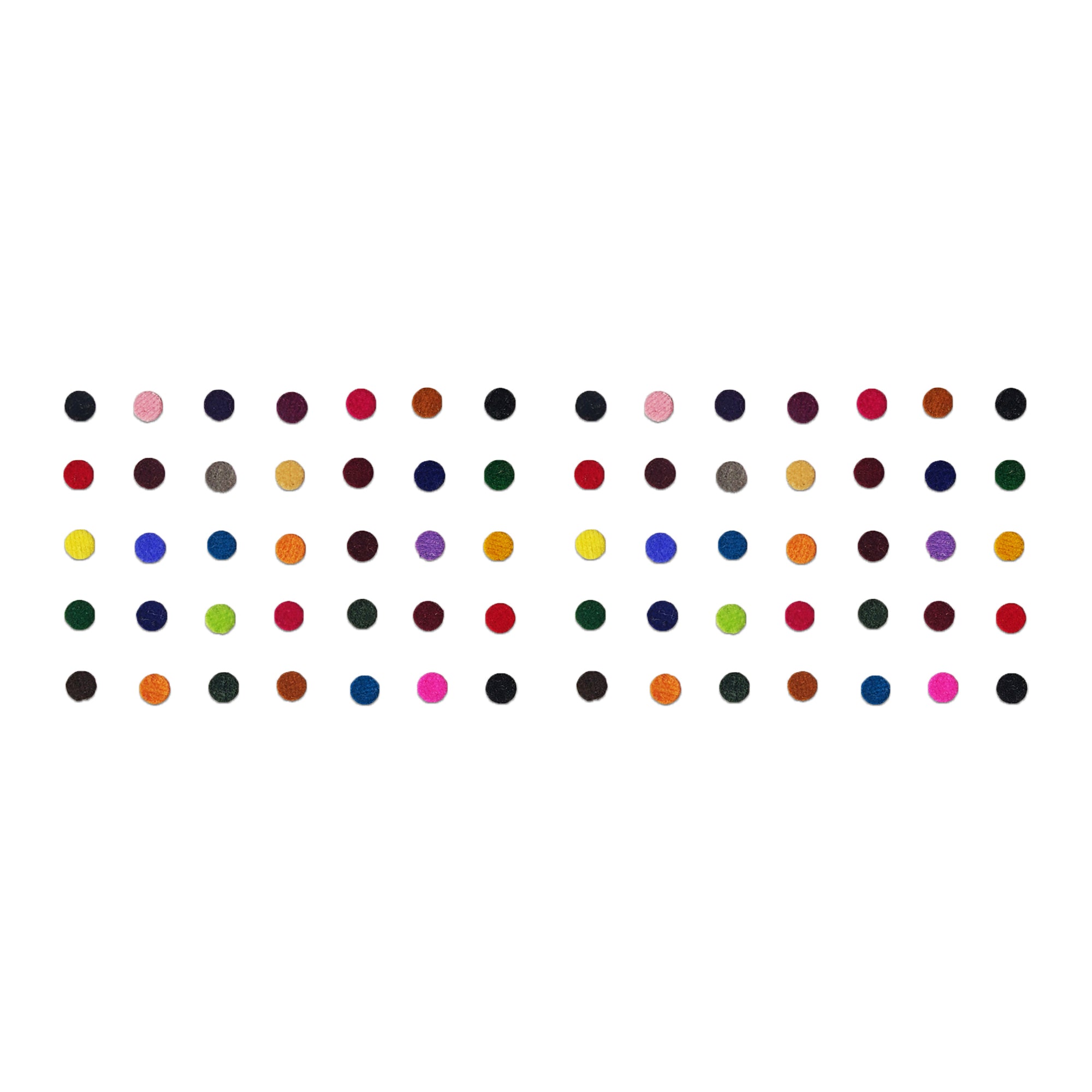 Comet Busters multicolor velvet dot bindis featuring small round bindis in assorted vibrant shades including red, blue, green, yellow, pink, black, and orange on a light background, traditional self-adhesive everyday bindi set for women and girls.