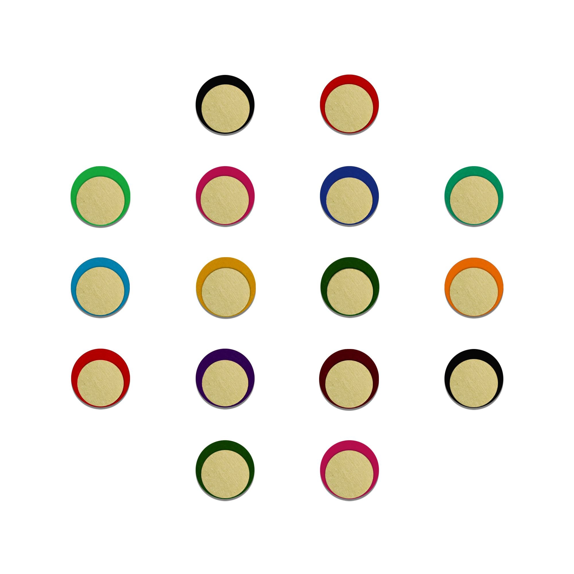 Indira by Comet Busters® Classic Gold Disc Designer Bindi Collection | Premium Metallic Velvet Bindis for Women & Girls