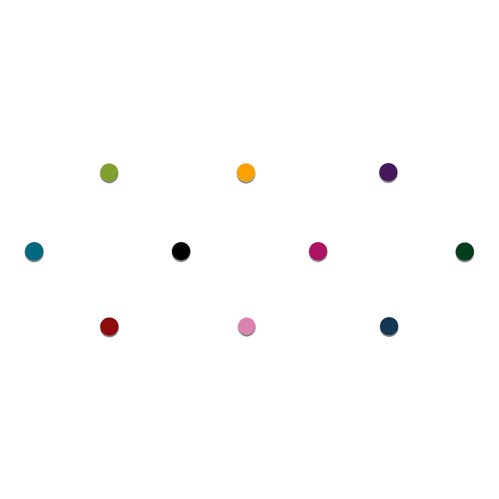 Comet Busters Multicolor Mini  Round Velvet Bindis for Women & Girls
