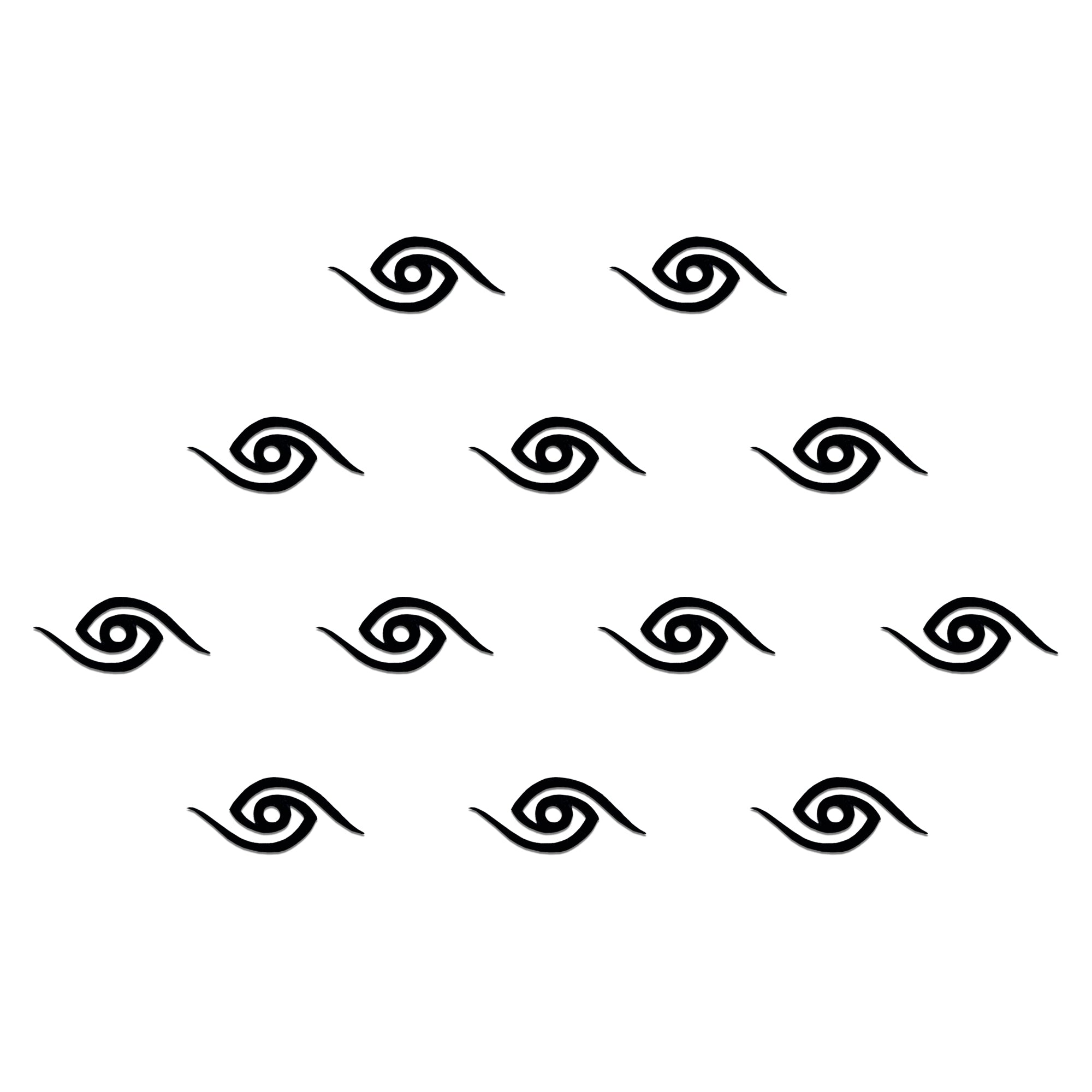 Comet Busters Minimal black eye symbol bindis for stylish looks