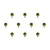 Comet Busters® Green Diamond Dot – Diamond – Handcrafted, Reusable & Skin-Friendly Bindis for Casual Wear (6mm) – Forehead Bindi Stickers for Women & Girls – BIN1783