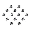 Comet Busters® Black Spiritual, Om – PVC – Handcrafted, Reusable & Skin-Friendly Bindis for Casual Wear (7mm) – Forehead Bindi Stickers for Women & Girls – BIN2377