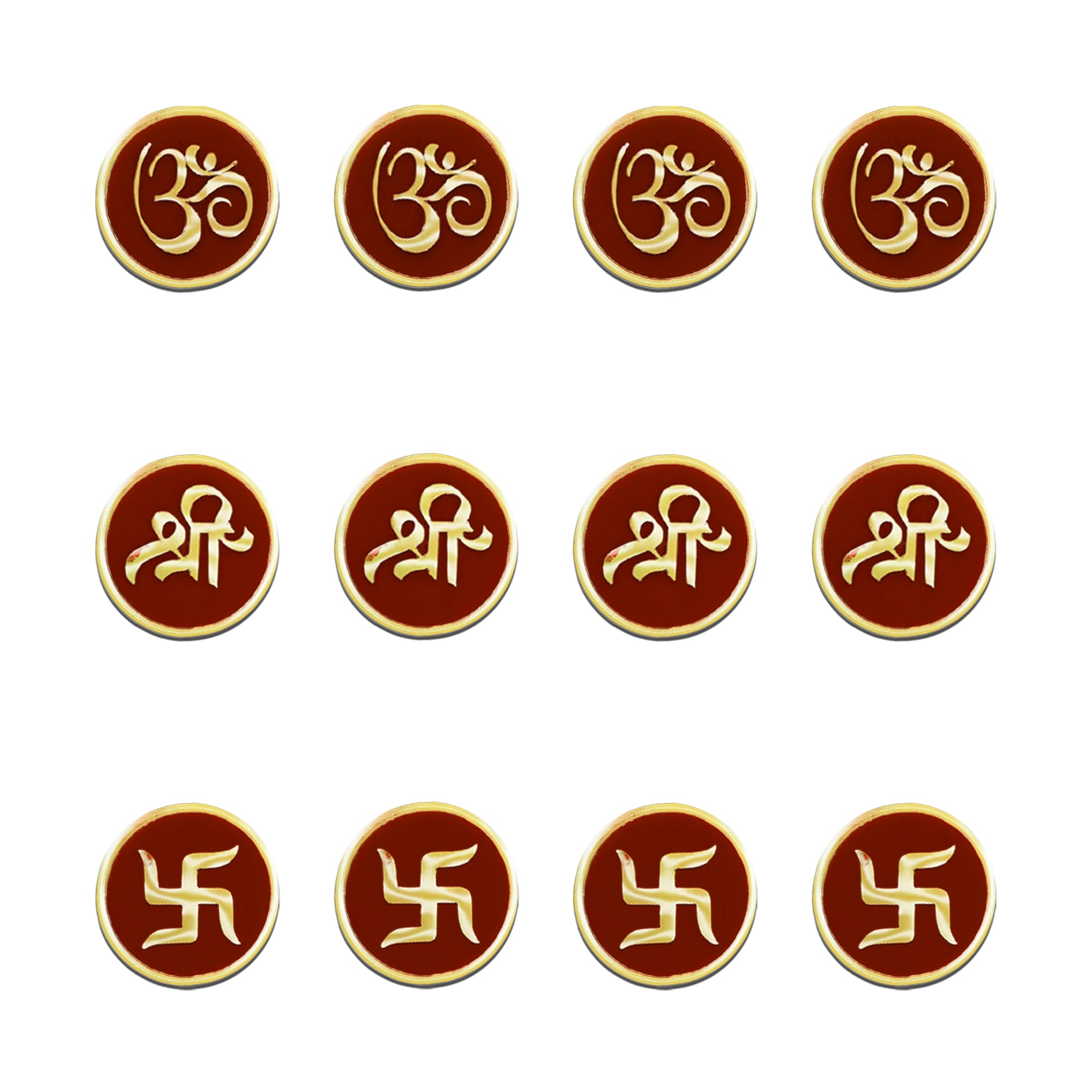 Indira by Comet Busters® Sacred Trio Om Shree Swastik Premium Bindi