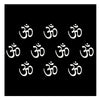 Comet Busters® White Spiritual, Om – PVC – Handcrafted, Reusable & Skin-Friendly Bindis for Casual Wear (10mm) – Forehead Bindi Stickers for Women & Girls – BIN2029