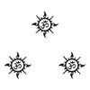Comet Busters® Black Spiritual OM Bindis – PVC – Handcrafted, Reusable & Skin-Friendly Bindis for Casual Wear (20mm) – Forehead Bindi Stickers for Women & Girls – BIN505
