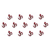 Comet Busters® Maroon Spiritual – Diamond, Velvet – Handcrafted, Reusable & Skin-Friendly Bindis for Spiritual Wear (8mm) – Forehead Bindi Stickers for Women & Girls – BIN1144