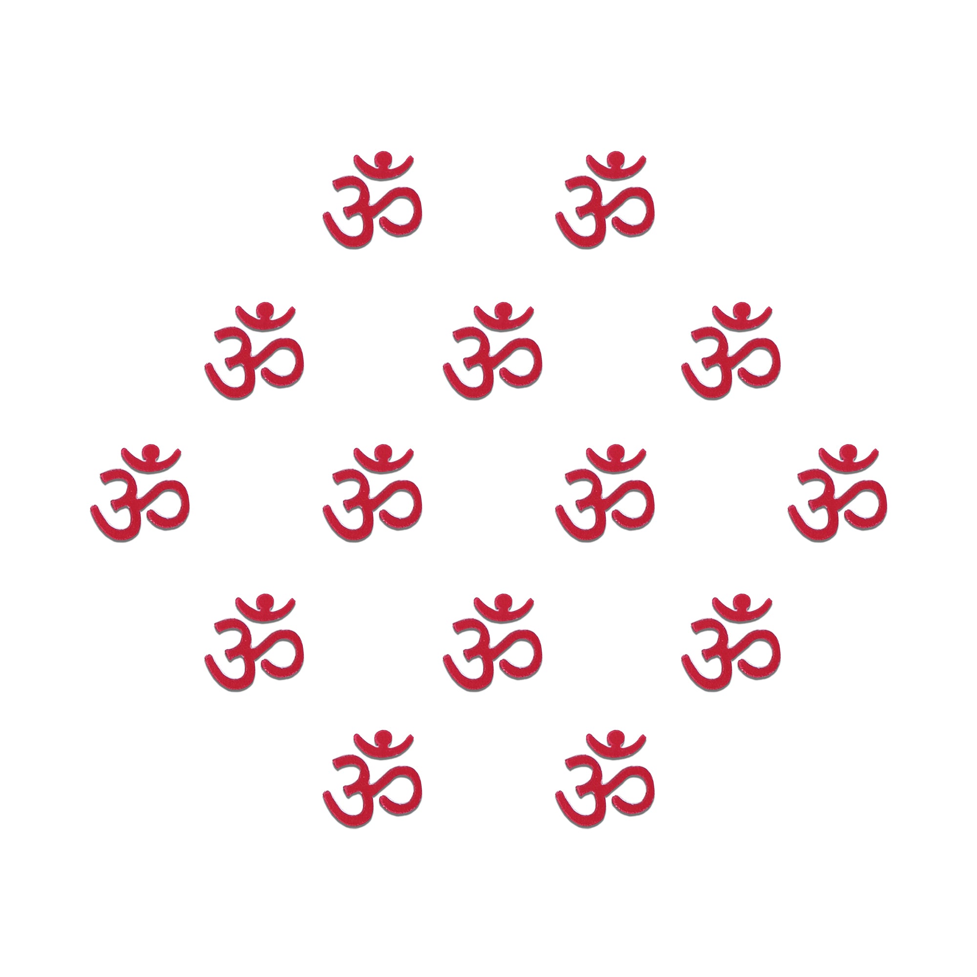 Comet Busters Red Om symbol bindis for spiritual and festive wear
