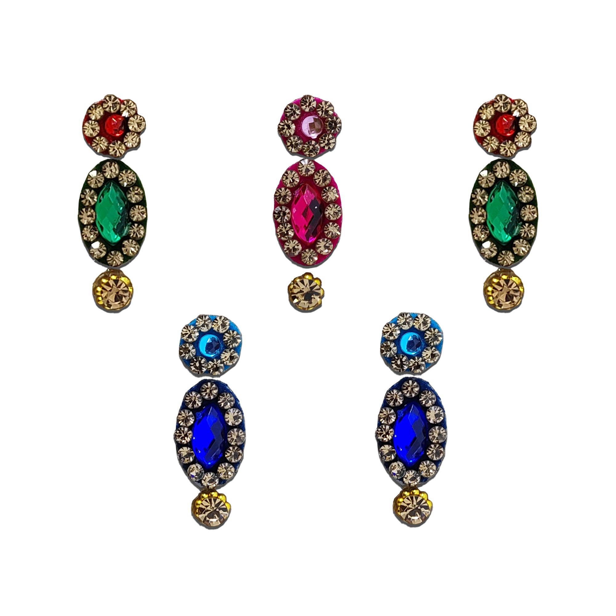 Comet Busters elegant crystal forehead bindis for women and girls