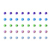 Comet Busters® Multicolor Diamond Dot – Diamond – Handcrafted, Reusable & Skin-Friendly Bindis for Casual Wear (4mm) – Forehead Bindi Stickers for Women & Girls – BIN1011