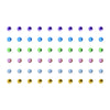 Comet Busters® Multicolor Diamond Dot – Diamond – Handcrafted, Reusable & Skin-Friendly Bindis for Casual Wear (2mm) – Forehead Bindi Stickers for Women & Girls – BIN1010