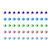 Comet Busters® Multicolor Diamond Dot – Diamond – Handcrafted, Reusable & Skin-Friendly Bindis for Casual Wear (3mm) – Forehead Bindi Stickers for Women & Girls – BIN1013