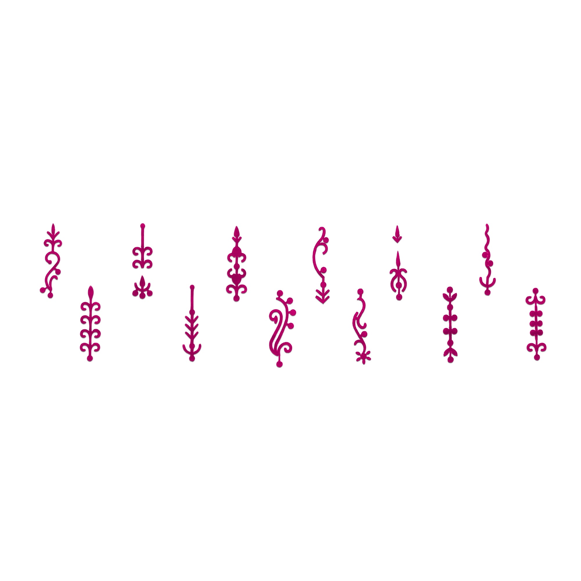 Comet Busters® Pink Designer Classic Bindis – Handcrafted, Reusable, Skin-Safe Indian Forehead Stickers for Women