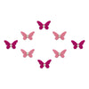 Comet Busters® Pink Butterfly – Velvet, Diamond – Handcrafted, Reusable & Skin-Friendly Bindis for Party Wear (8mm) – Forehead Bindi Stickers for Women & Girls – BIN1612