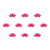 Comet Busters® Lotus Bloom Bindis – 7mm Pink Floral Design (10 Bindis)(BIN2657)