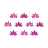 Comet Busters® Pink Floral, Lotus – PVC – Handcrafted, Reusable & Skin-Friendly Bindis for Casual Wear (10mm) – Forehead Bindi Stickers for Women & Girls – BIN1947