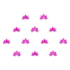Comet Busters® Pink Floral, Lotus – PVC – Handcrafted, Reusable & Skin-Friendly Bindis for Party Wear (5mm) – Forehead Bindi Stickers for Women & Girls – BIN2055