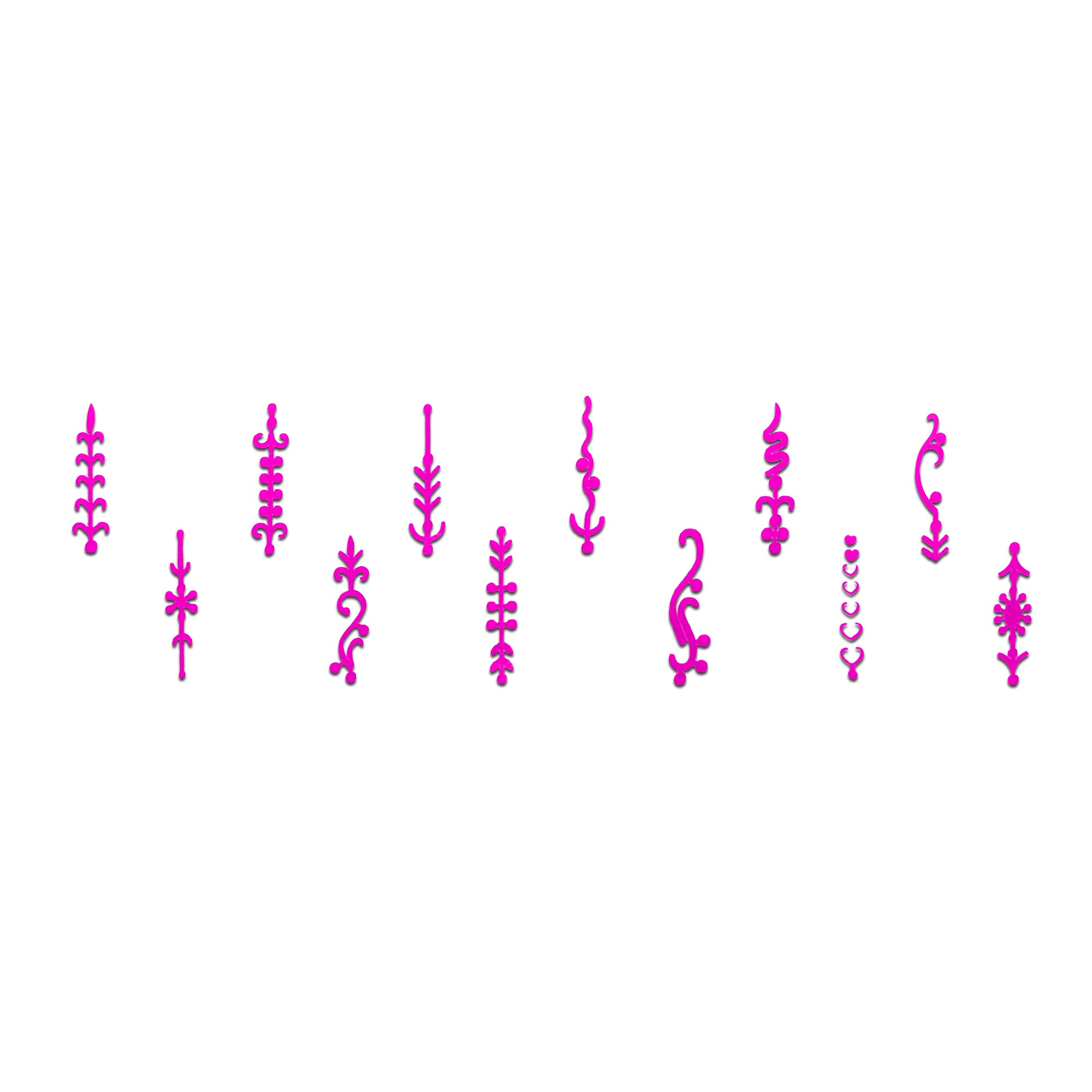Comet Busters® Pink Designer Classic Bindis – Handcrafted, Reusable, Skin-Safe Indian Forehead Stickers for Women