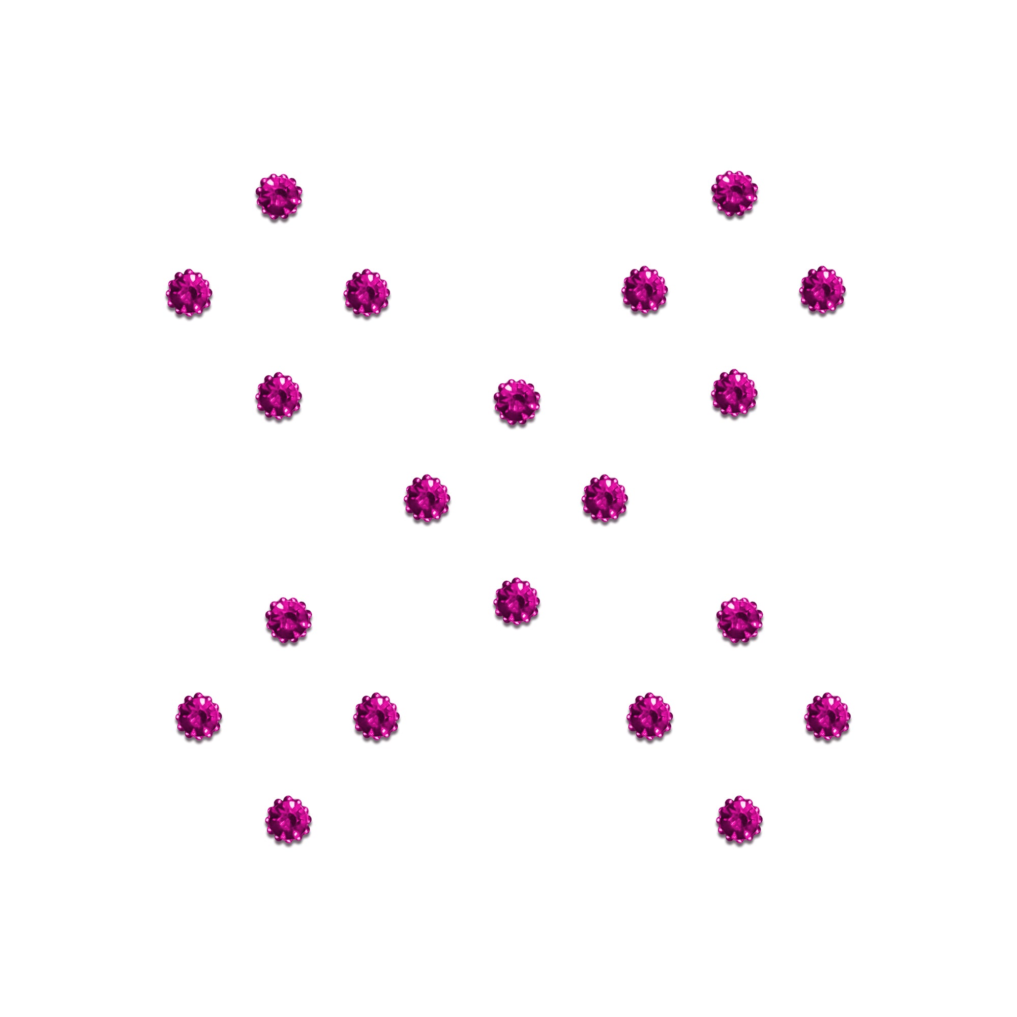 Comet Busters Pink stone bindis featuring round sparkling gemstone-style dots
